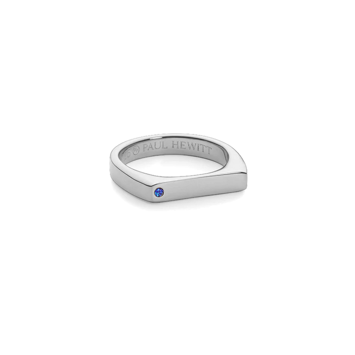Ring Signet Brilliant Cut Silber