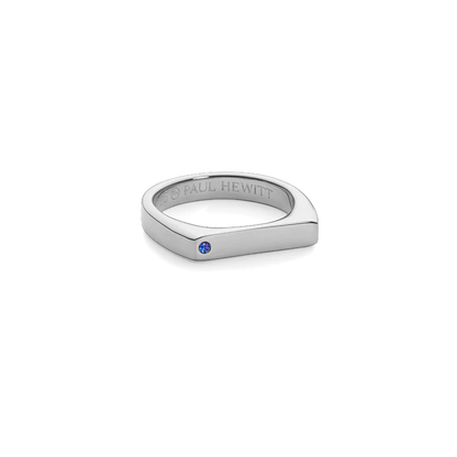Ring Signet Brilliant Cut Silber