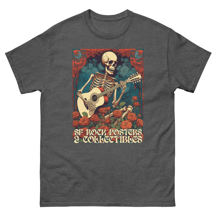 Rockposters.com - Grateful Poster (Main Edition) Men's T-Shirt - Charcoal Heather - SF Rock Posters & Collectibles