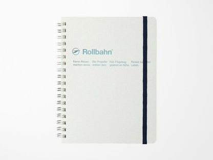 Rollbahn Spiral Notebook - Metallic Pearl White