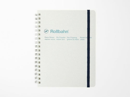Rollbahn Spiral Notebook - Metallic Pearl White