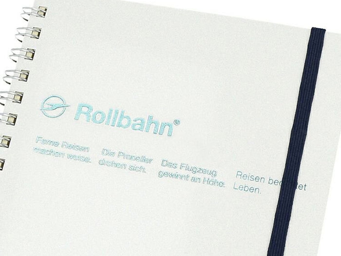 Rollbahn Spiral Notebook - Metallic Pearl White