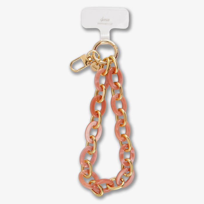 Rose Marble Chain Phone Wristlet
