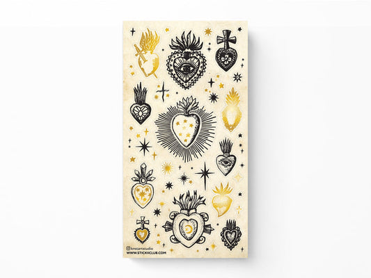 Sacred Hearts Sticker Sheet
