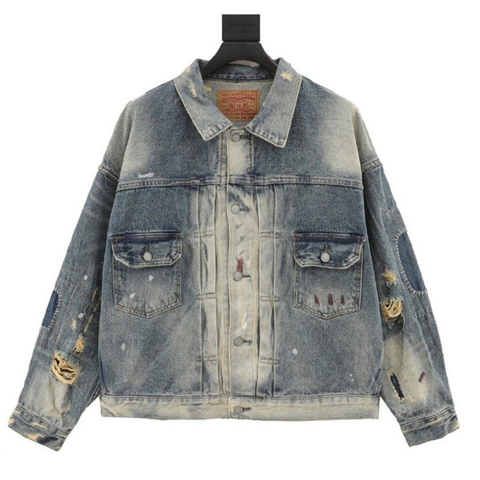 SAINT MICHAEL  Flap Pockets Denim Jacket