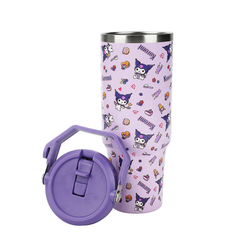 Sanrio Hello Kitty - Kuromi 40 oz. Stainless Steel Tumbler with Handle