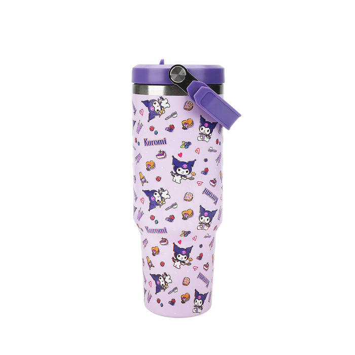 Sanrio Hello Kitty - Kuromi 40 oz. Stainless Steel Tumbler with Handle