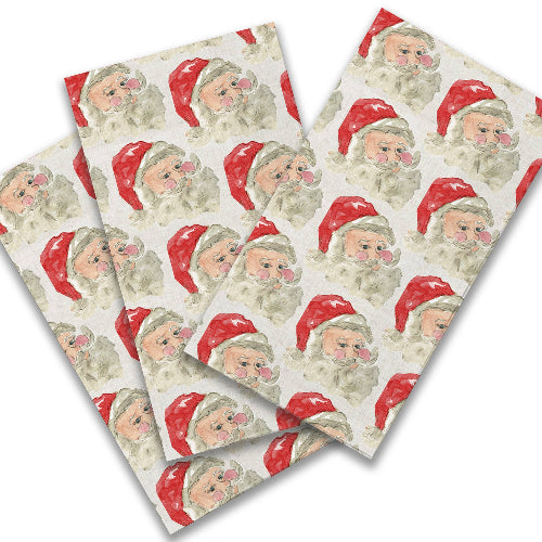 French Graffiti Santa with Red Hat Guest Towel