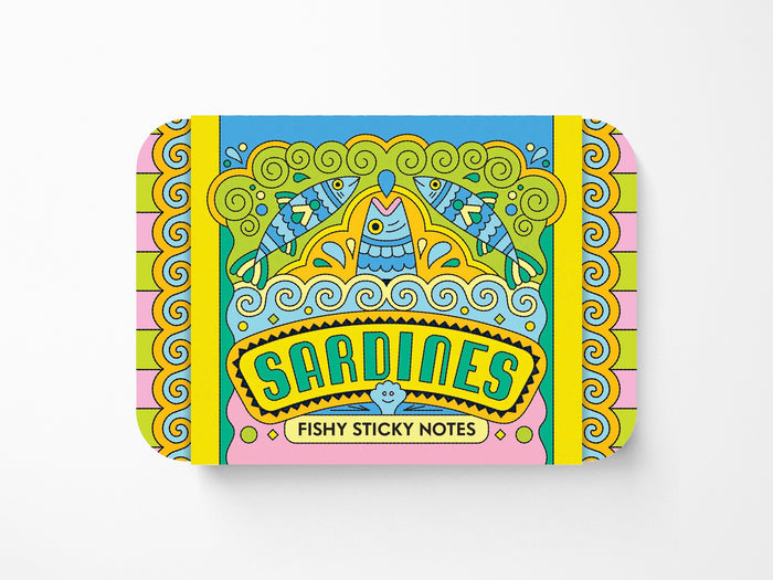 Sardines Fishy Sticky Notes