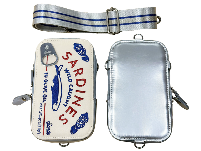 Sardines Universal Crossbody Phone Pouch - Cream