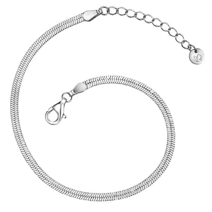 Schlangenarmband silber