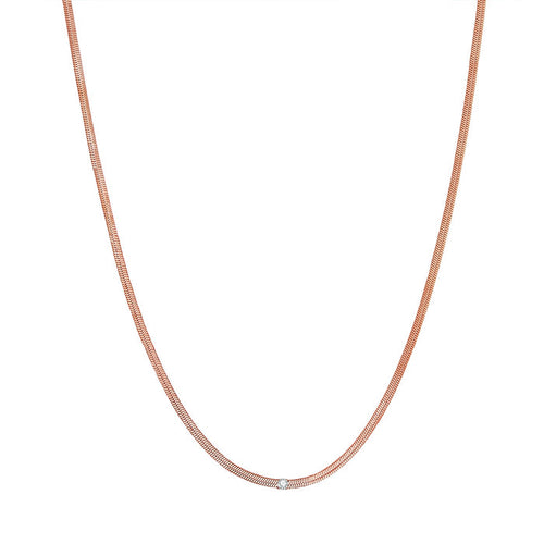 Schlangenkette in roségold