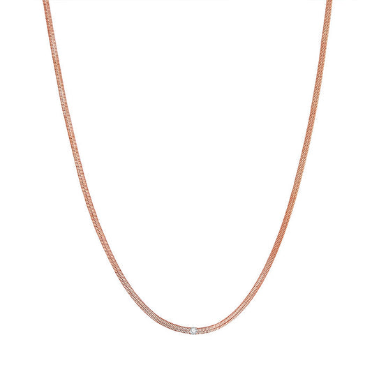 Schlangenkette in roségold