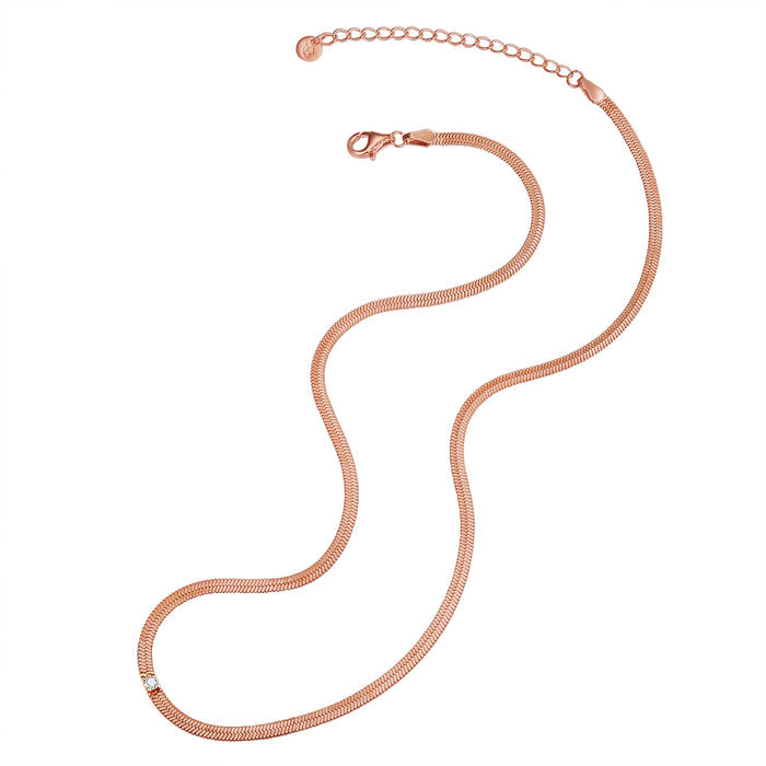 Schlangenkette in roségold
