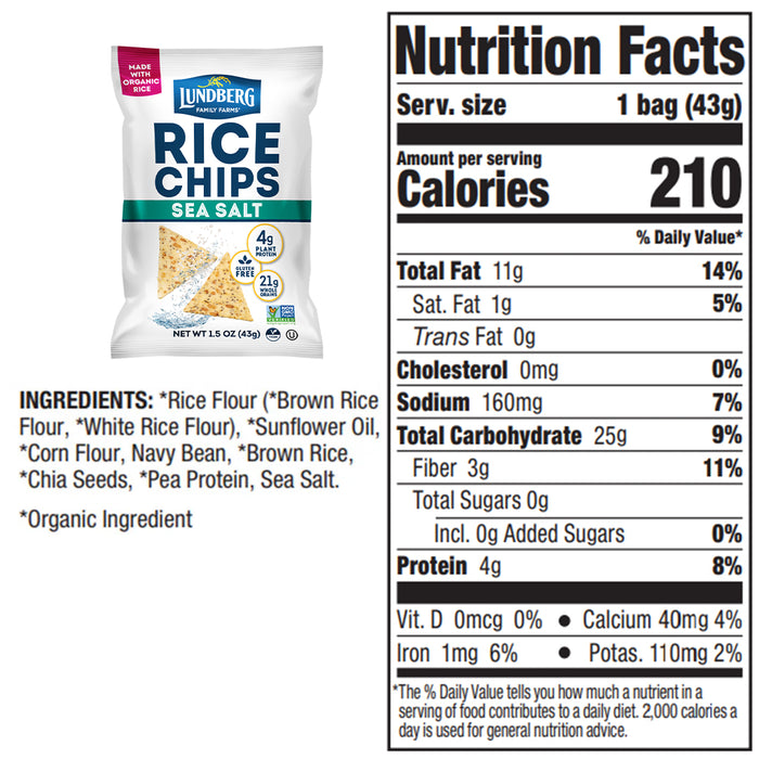 Sea Salt Rice Chips - Single-Serve