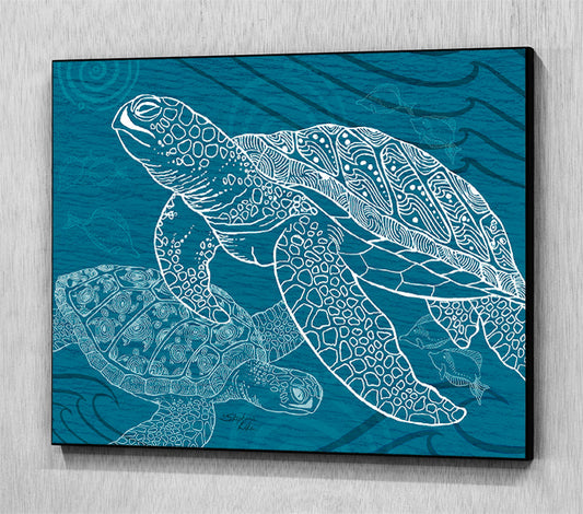 Sea Turtle One Color Wall Art Panel