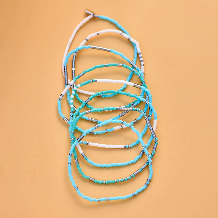 Seafoam Dream Stretch Bracelet Set of 8