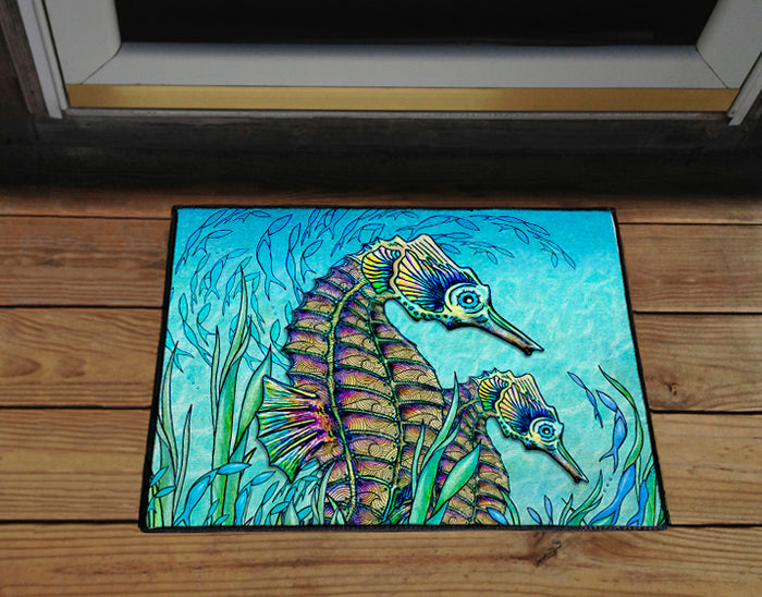Seahorses Door Mat
