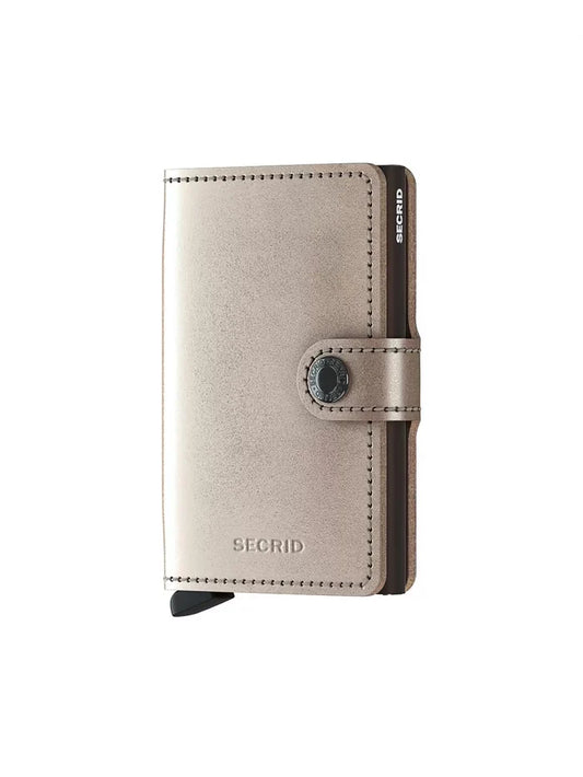 Secrid MMe Miniwallet Metalic Champagne Brown