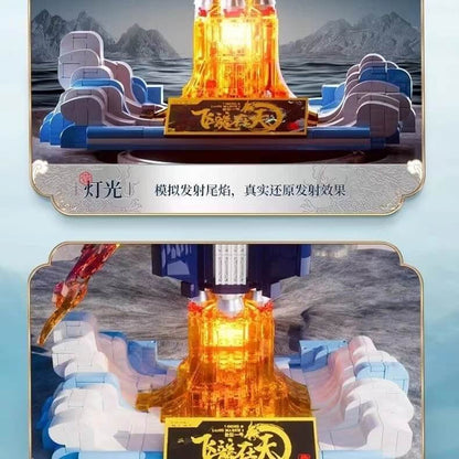Sembo 203359 Long March 1 And Dragon Afobrick
