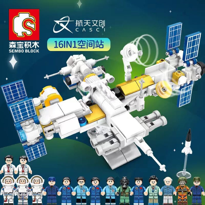 Sembo Cute Space Station 16 In 1