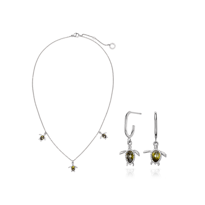 Set Turtle II Silber
