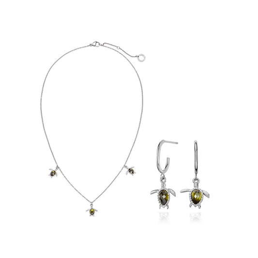Set Turtle II Silber