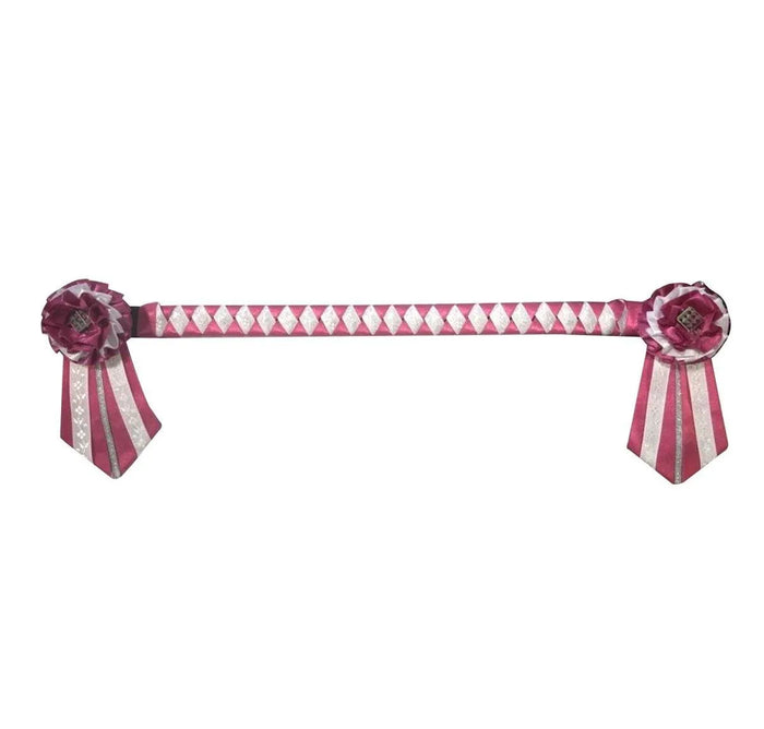 Showquest Browband Camden - Cerise/White - Cob