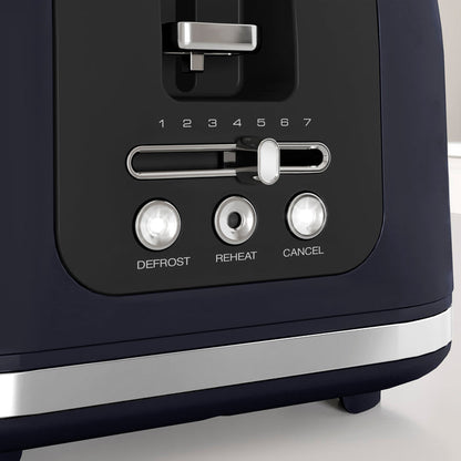 close up of toaster controls