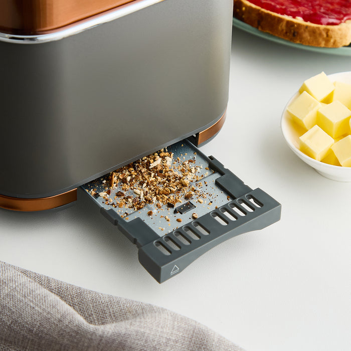 Copper and grey morphy richards toaster