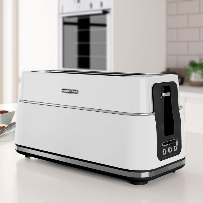 Signature Matt White 4-Slice Toaster