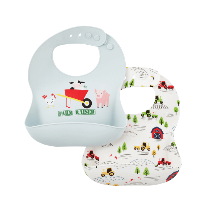 Silicone Farm Bib Set