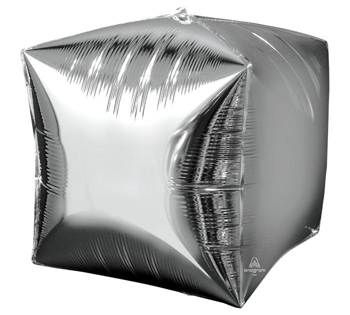 Burton and Burton Balloons Silver Cubez Balloon