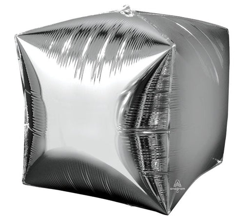 Burton and Burton Balloons Silver Cubez Balloon