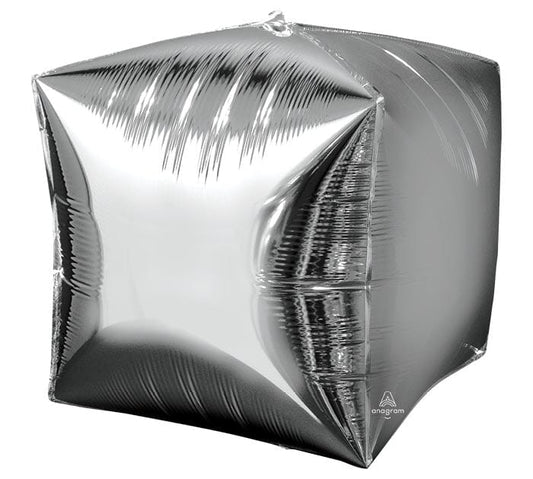 Burton and Burton Balloons Silver Cubez Balloon