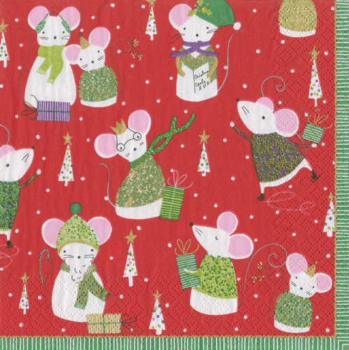 Simon Says Red Boxed Cocktail Napkins
