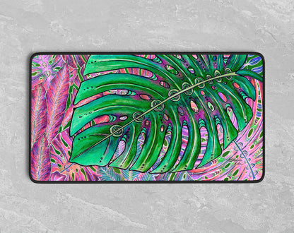 Single Monstera Desk Mat