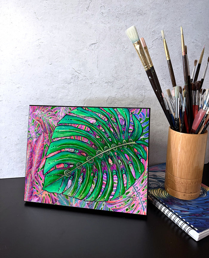 Single Monstera Wall Art Panel