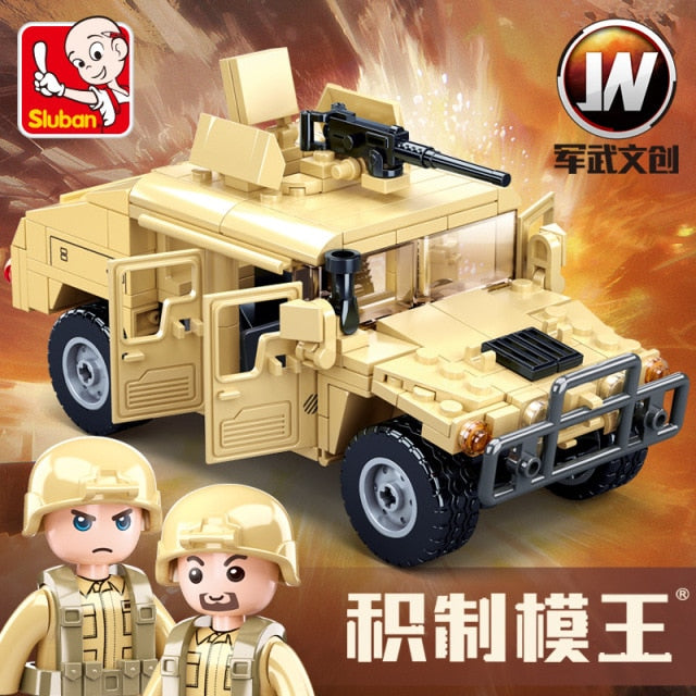SLUBAN Military Hummered Jeeped H1 Sluban