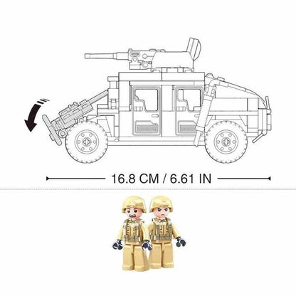 SLUBAN Military Hummered Jeeped H1 Sluban