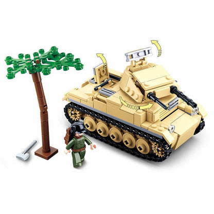 SLUBAN Military Panzer II Tank Sluban