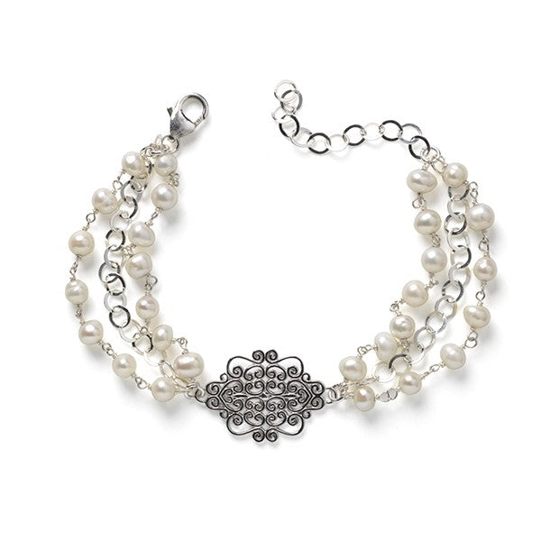 Southern Gates Sterling Silver Joanne Pearl Bracelet