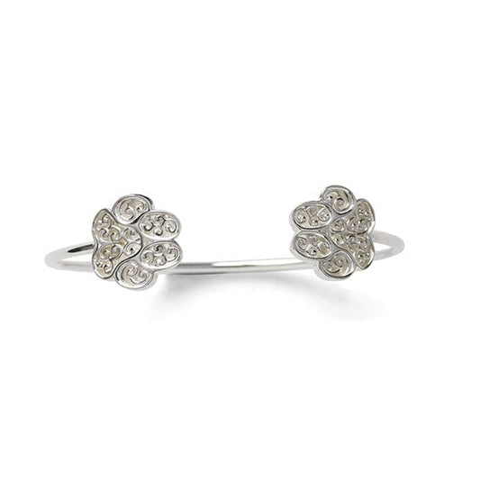 Southern Gates Sterling Silver Lucy Paw Everlasting Cuff Bracelet