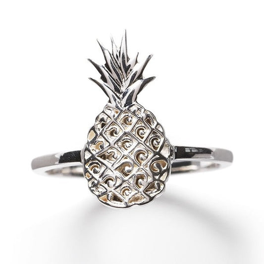 Southern Gates Sterling Silver Waterfront Pineapple Ring