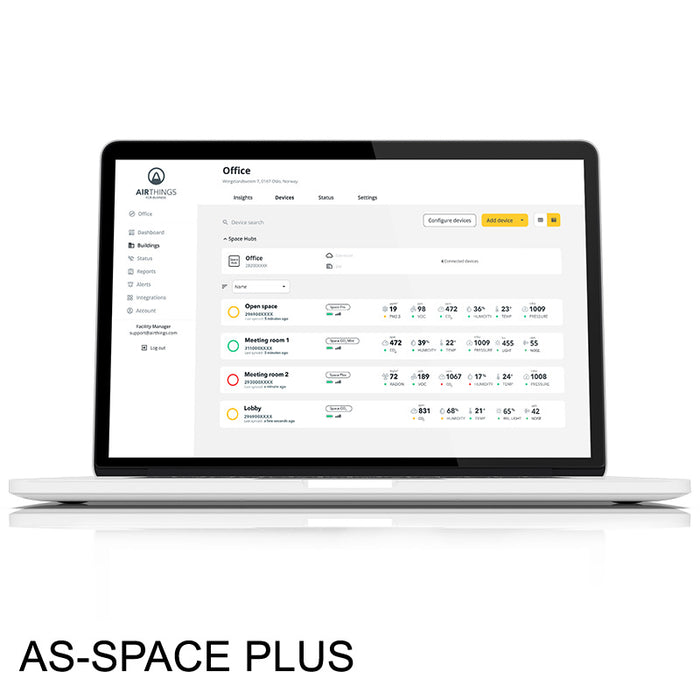 Space Plus: Radon and CO2 Indoor Air Quality Monitor