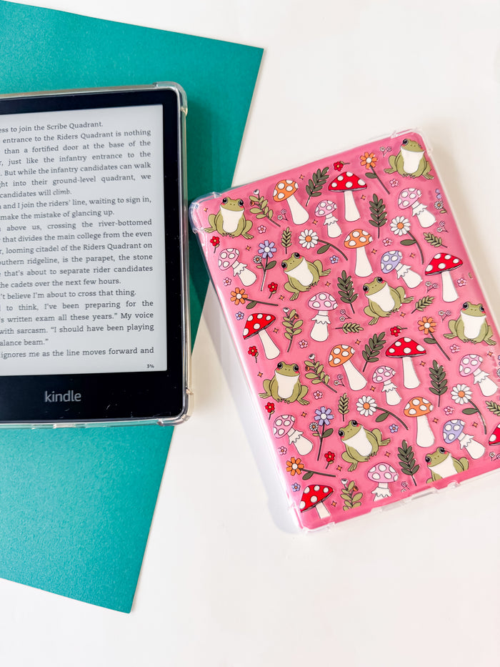 Spring Frogs Kindle Case and/or Bookmark [Combined Listing]– Whimsical E-Reader Cover