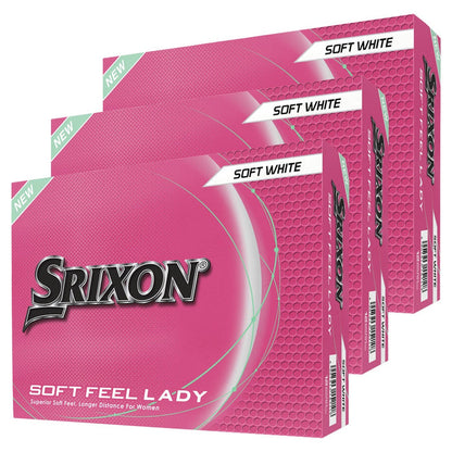 Srixon Soft Feel Lady Golf Balls V9 White (Sleeve) - 3 Dozen