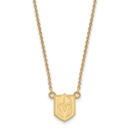 SS 14k Yellow Gold Plated NHL Vegas Golden Knights SM Necklace, 18 In - Vegas Team Store