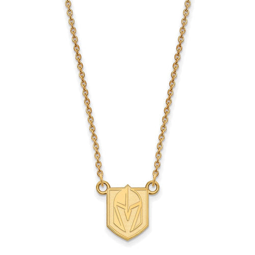 SS 14k Yellow Gold Plated NHL Vegas Golden Knights SM Necklace, 18 In - Vegas Team Store