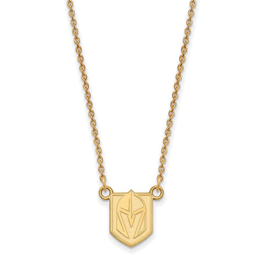 SS 14k Yellow Gold Plated NHL Vegas Golden Knights SM Necklace, 18 In - Vegas Team Store